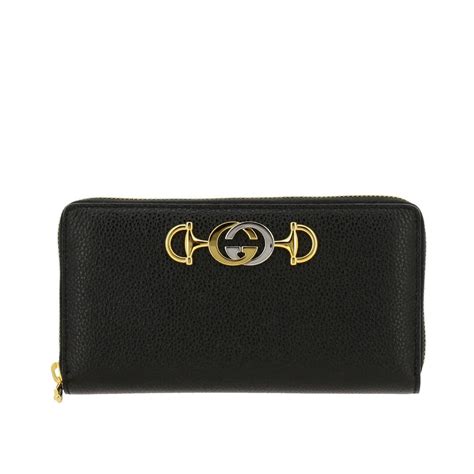 gucci wallet women black with white|all black gucci wallet.